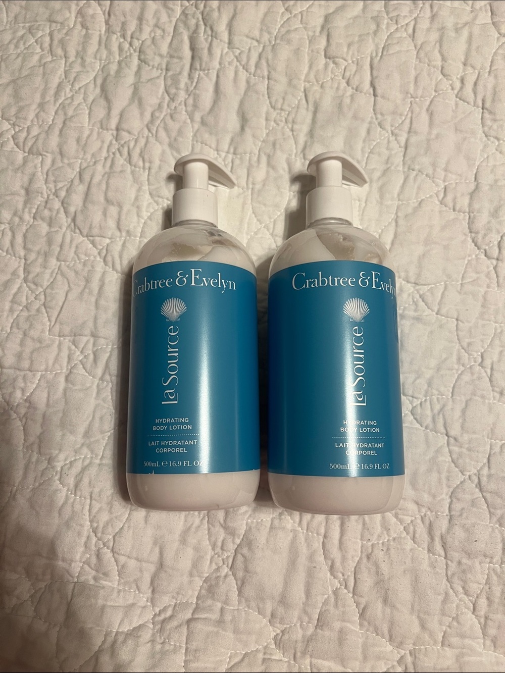 Crabtree & Evelyn La Source Hydrating Body Lotion 16.9 fl oz, Lot of 2